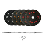HAJEX Olympic Bumper Weight Plates - 10, 15, 25, 35, 45, 55 LB