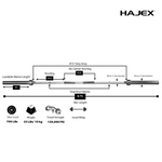 HAJEX Olympic and Standard Barbell Bars 4Ft, 5Ft, 6Ft and 7Ft