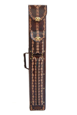 Delta Leather Hand Tooled Case Brown