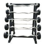 HAJEX Straight and EZ Curl Fixed Round Head Weight Barbell Sets - 20 to 150 LB