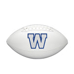 Wilson CFL Team Autograph - Wpg Football