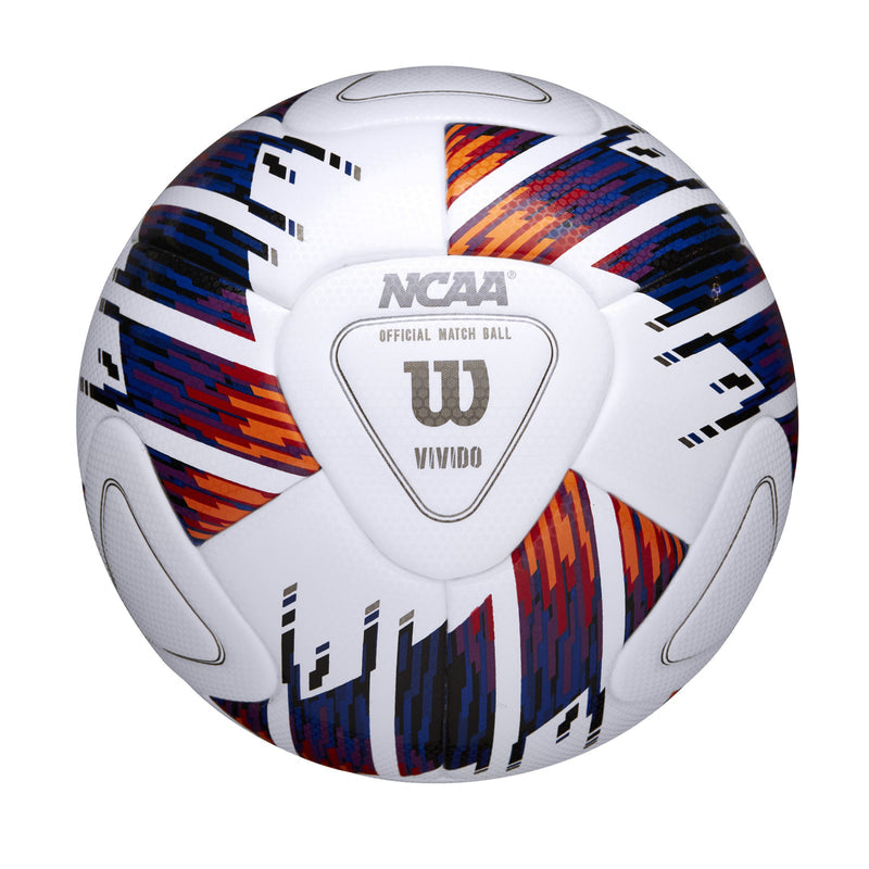 Wilson NCAA Vivido Match Soccer Ball - White / Multi - Size 5
