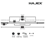 HAJEX Olympic and Standard Barbell Bars 4Ft, 5Ft, 6Ft and 7Ft