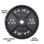 Cast Iron Weight Plates - Standard, Olympic in LBs, KGs