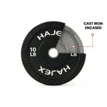 HAJEX Olympic Bumper Weight Plates - 10, 15, 25, 35, 45, 55 LB