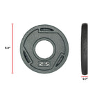 HAJEX Tri Grip Cast Iron Weight Plates