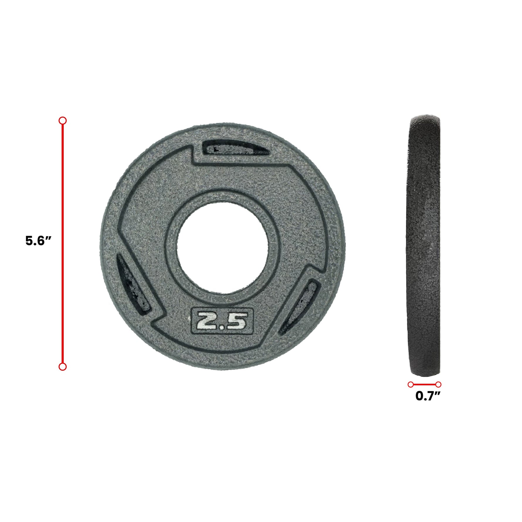HAJEX Tri Grip Cast Iron Weight Plates