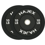HAJEX Olympic Bumper Weight Plates - 10, 15, 25, 35, 45, 55 LB