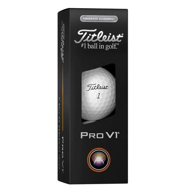 Balles de golf Titleist Pro V1 2025 à alignement amélioré 