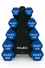 Neoprene Dumbbells Pairs & Sets With Rack
